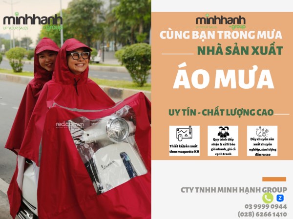 Áo mưa hai đàu dù kiếng đèn hết khổ - áo Mưa Minh Hạnh - Công Ty TNHH Minh Hạnh Group